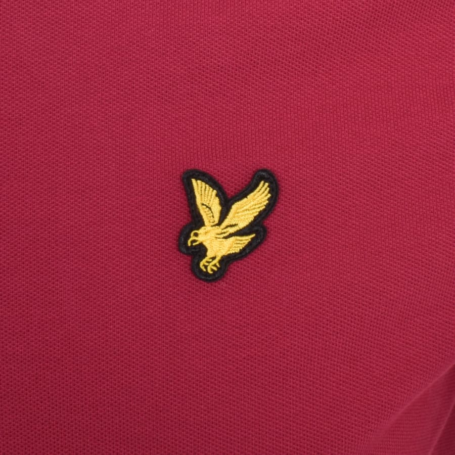 Lyle And Scott Short Sleeved Polo T Shirt Burgundy Mainline Menswear Ireland